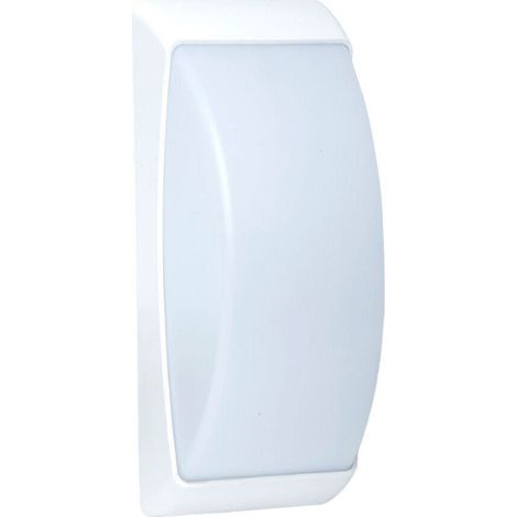 TrAdE Shop Traesio - Applique A Parete Per Esterno Lampada Da Muro Balconi Terrazzo Attacco E27 Ip54 567wb-h320 - Bianco (1/5)
