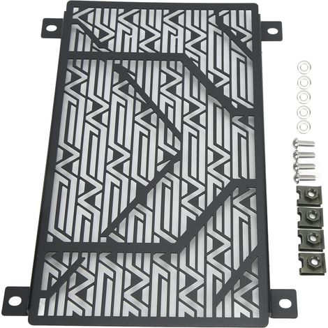 Edelstahl-Motorradkühlergrill, Ersatz-Wassertankabdeckung für NINJA 250 300 400 ab 2018, schwarz, robuster Schutz. (1/5)