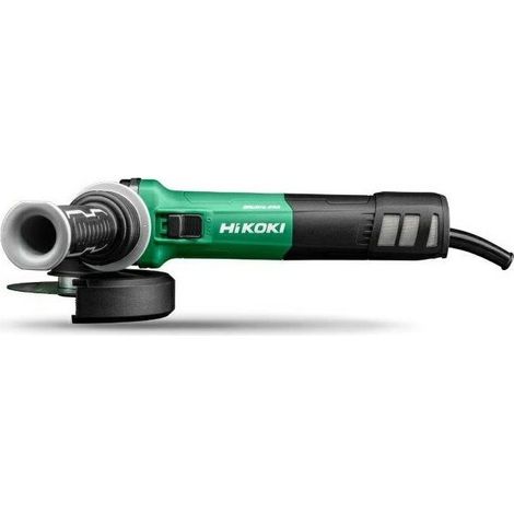 HiKOKI Amoladora Angular 1300W 125mm - Alta Potencia y Versatilidad, Resistente al Polvo, Velocidad Variable, Protección Retroceso, Mango Antivibración