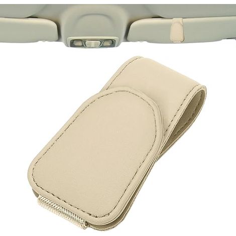 Porte-lunettes de voiture Porte-cartes pour pare-soleil de voiture Accessoires intérieurs de voiture simples et élégants (D) (1/5)