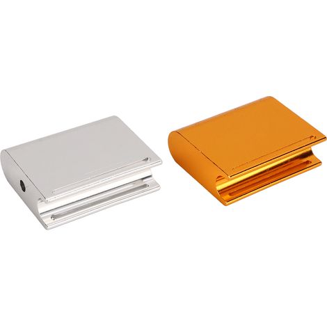 2 Stück Lederkantenglätter, gold-silber, aus Aluminiumlegierung, Lederpolierwerkzeug für Gürtel (1/5)