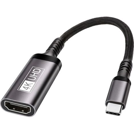Adaptateur USB C vers HDMI - Adaptateur Type C vers HDMI 4K (Thunderbolt 3 Compatible), Sortie Audio Vidéo pour MacBook Pro/Air, Pixelbook, iPad Pro, Surface Pro, Galaxy S10 S9+ et Plus (1/5)