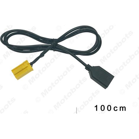 Compatible with MINI ISO 6Pin Alfa Romeo Fiat/Lancia AUX audio to USB cable (1/4)