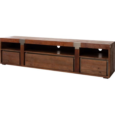 Mobile TV Mango marrone Laccato 220x48x55 cm (BxTxH) montato AMSTERDAM 26 (1/4)