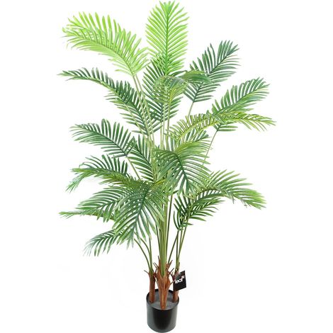 150cm Artificial Areca Palm Tree Potted in Black Pot (1/5)