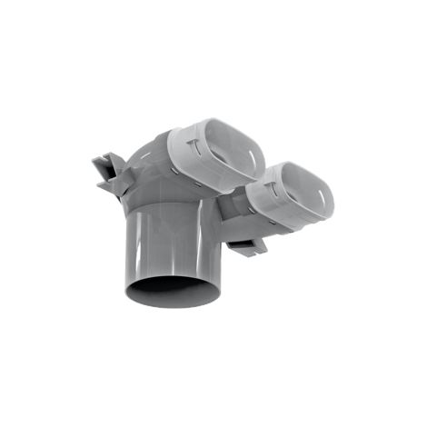 Plenum terminal coudé D125 2x11752 - EconoFlex - PTCOV0252117125 ECONOPRIME - PTCOV0252117125
