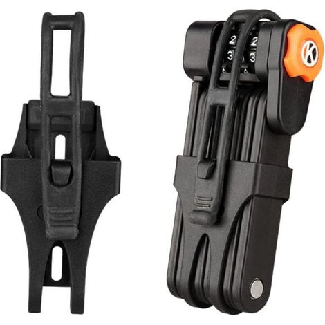 Antivol à Code pour VTT,antivol à Code pour Vélo,antivol pour Vélo Pliable avec 4 Mots de Passe Antivol (1/4)