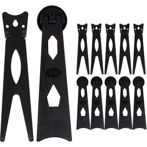 12 supports de cadre photo chevalet avec support arrière-17.00X4.10X3.80CM-Black