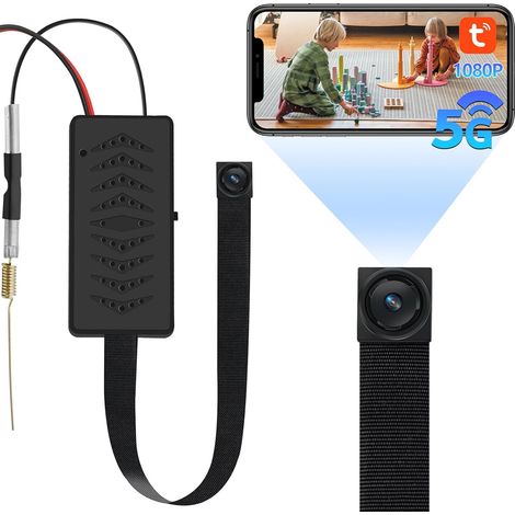Caméra Espion WiFi, 5G Mini Caméra Cachée sans Fil 1080P, DIY Micro caméra Espion a Distance Discrete Detecteur Mouvement Contrôle APP (1/5)