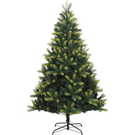 vidaXL Albero di Natale Artificiale Incernierato con Base 180 cm
