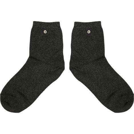 1 Paire de Chaussettes de Massage Électroconductrices en Fibre d'Argent pour Stimulation Pulsée et Confort (1/5)