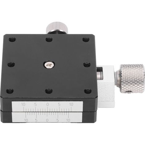 Table coulissante à réglage manuel de précision axe X, module industriel XFES40, plateforme de déplacement fin.