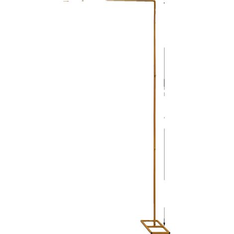 Support d'Arche de Mariage, Hauteur Ajustable, Construction Métallique Robuste, Or, XL (1/2)
