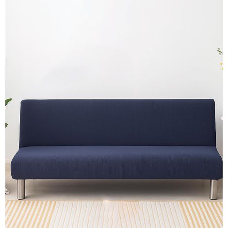 Housse extensible lavable pour canapé pliable sans accoudoirs 2-3 places, 14 couleurs, idéale animaux/enfants, 160—190cm