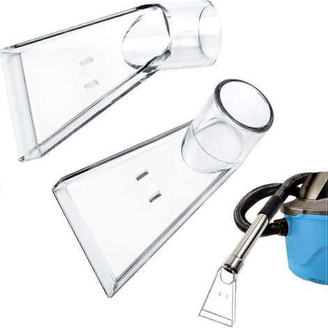 Lot de 2 têtes pivotantes pour nettoyeur de tapis, embout d'aspirateur transparent de 38 mm, tête pivotante pour aspirateur eau et poussière. (1/4)