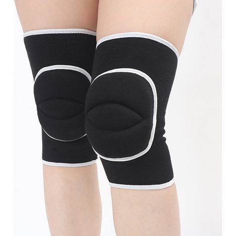 Genouillères en mousse, pour ballet, danse, yoga et sports de loisirs, genouillères chaudes et épaisses, équipement de protection pour le fitness, genouillères en mousse, une paire