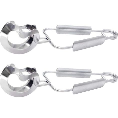 2 Pièces en Acier Inoxydable Escargot Pince à Escargot Pince de Service Pince à Crustacés Pince à Escargot Pince à Salade pour Servir La Cuisine Cuisine GROOFOO (1/5)