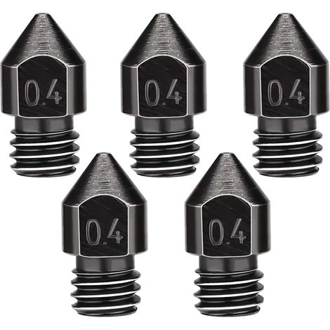 Stück Extruderdüsen 0,4 mm/1,75 mm, hochtemperaturbeständige 3D-Druckerdüsen für MK8