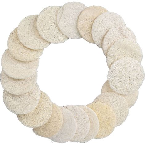 20 pièces Éponge Exfoliante Visage Douce pour Nettoyage Peau et Démaquillage Brosse Corps (1/5)
