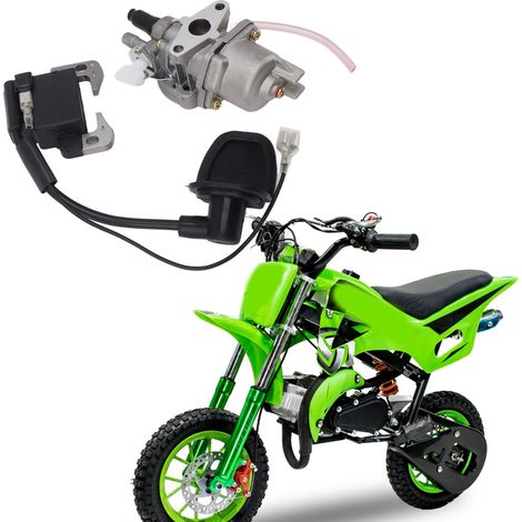 Vergaser mit Zündspule, geeignet für 47cc und 49cc Mini-Quads (Pitbike, Dirtbike, Pocketbike, ATV). (1/5)