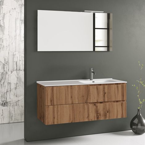 Composizione vasca DX 4 pezzi ZIP quercia (1/5)