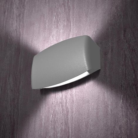 Applique da Parete 7.5w CCT Grigio (Abram 190) IP55 - Fumagalli