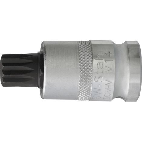 SW-Stahl 04424L-XZN9K Embout de tournevis 1/2' cannelure interne M9 x 55 mm l embout de tournevis long pour filetage métrique ISO I embout de tournevis