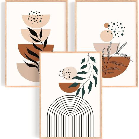 Lot de 3 Tableau Decoration Murale Affiche Décoration Chambre Maison Cousine Poster Mural Tableaux Déco Boho Salon (1/5)