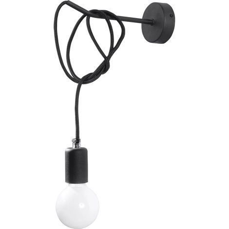 Aplique de pared Asum negro (1/4)