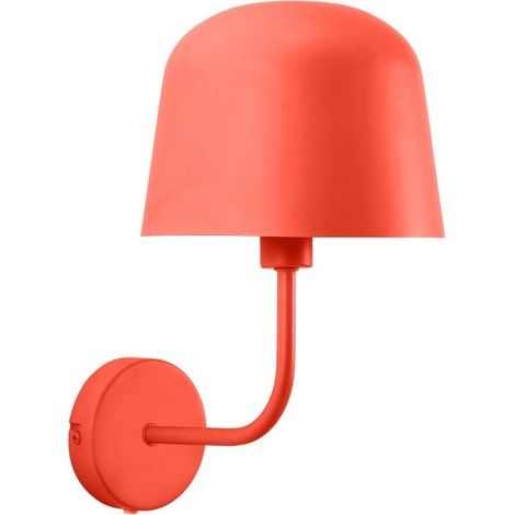 Lampada da parete per interni Fres in arancione per lampadina E14