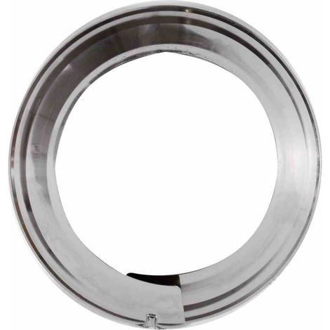 FireFix Mauerrosette Ø 100-120 mm verstellbar aluminium Rohr Ofen Kamin Rosette (1/4)