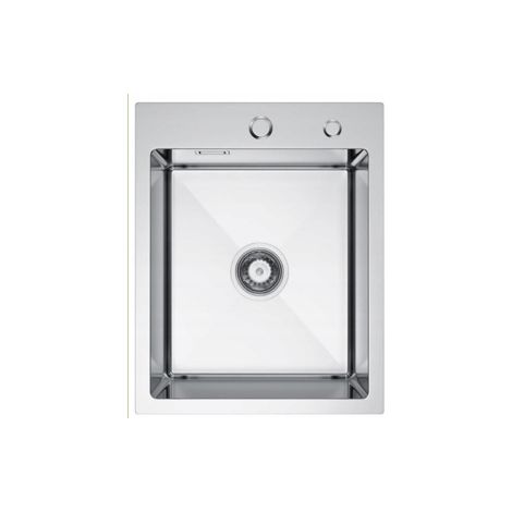 Nayes Einzelspülbecken 40x50, satiniert, mit Spender