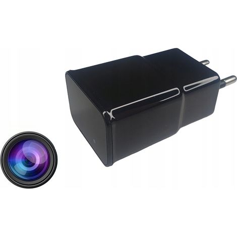 MINI TELECAMERA NASCOSTA CARICABATTERIE USB SPIA WIFI