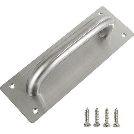 Poignée Porte Coulissante - Acier Inoxydable - 200 mm x 65 mm x 1,2 mm - Pour Porte Grange Cave À Vin Salle De Réunion - 1 Pièce (1/5)
