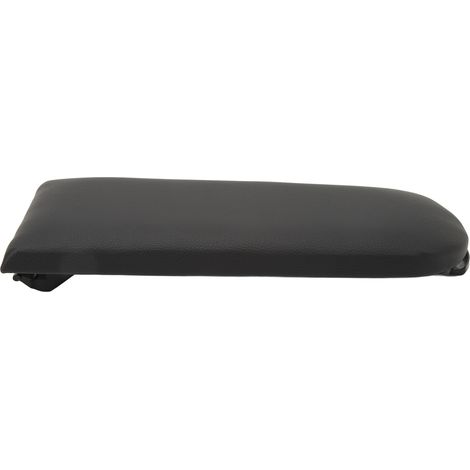 Housse d'accoudoir centrale 31x12cm noire en similicuir, protection résistante à l'usure et anti-décoloration pour boîte de rangement (1/5)