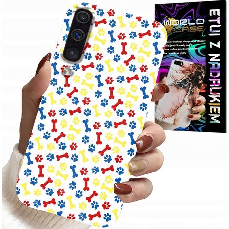 Funda para Samsung Galaxy A70 - Patas, huesos, dibujos animados de Dog Patrol + cristal (1/5)