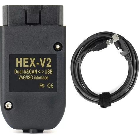VCDS HEX-V2 Diagnose-Interface für Audi, Volkswagen, Seat, Skoda – Komplettes Diagnose- und Programmiersystem mit Alovez