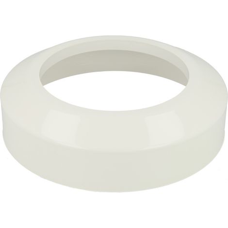 Rosace plate DN110 blanc alpin