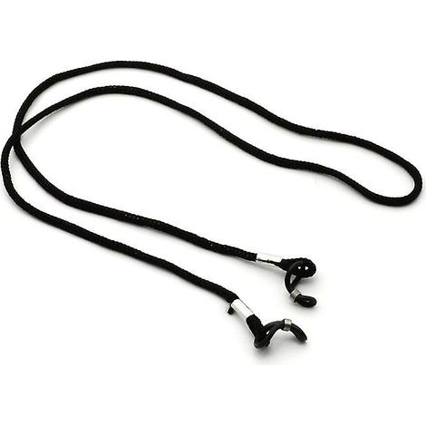 Cordon noir universel de 70 cm pour lunettes de lecture, de sport et de soleil. (1/4)