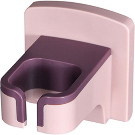 Soporte de pared para secador de pelo, no requiere taladrar, soporte para secador de pelo para el baño, accesorios de baño (rosa) (1/5)