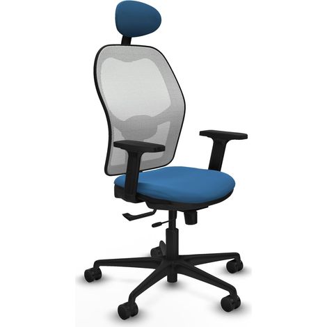 Sedia da ufficio piqueras y crespo Jorquera azzurro chiaro similpelle (1/2)
