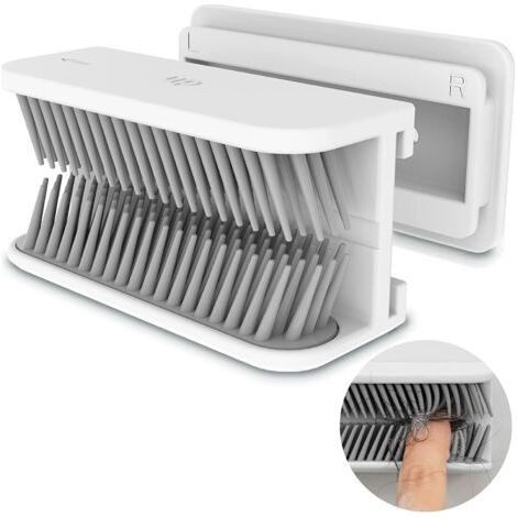 BUNTHAUS (Blanc) Attrapecheveux, collecteur de cheveux réutilisable pour mur de douche, piège à cheveux pour protecteur de canalisation, attrapecheveux en silicone pour baignoire de salle de bain (1/5)