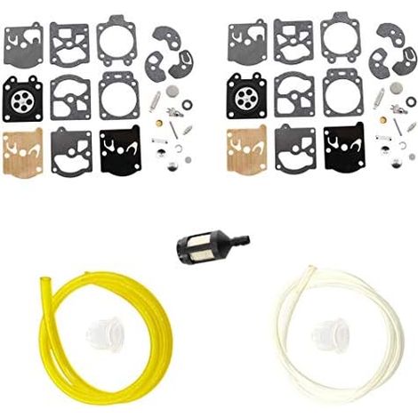 Kit de reparación de carburador (2x) para Echo Series 123100-16330 Walbro K10-WAT Stihl WA WT y 2x mangueras (1/5)