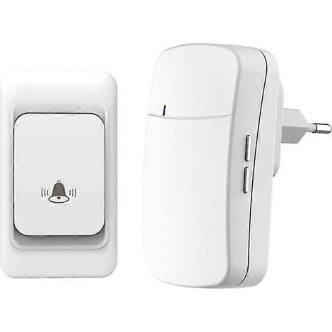 Sonnette sans fil extérieure avec télécommande 300 m - Bienvenue à la maison - Prise européenne (1/4)