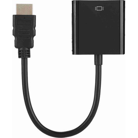 Adaptateur HDMI-VGA Femelle Câble de Conversion Vidéo 720p/1080p Compatible Ordinateur Portable et Projecteur (1/5)