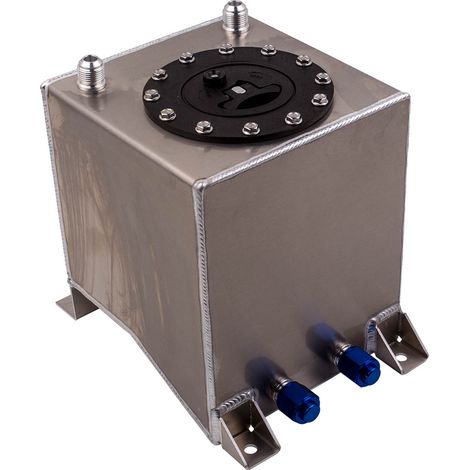 Universal Aluminum 2.5 Gallon Fuel Cell/tank 10 Litres 10AN male fitting
