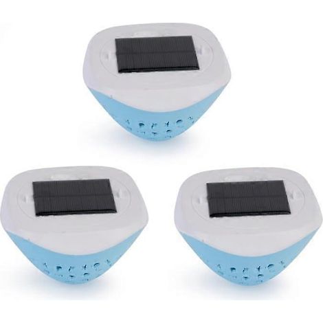 Schwimmende LED-Lichterkette für den Außenbereich, zum Aufhängen, 6 Beleuchtungsmodi, wasserdicht, 12,3 x 12,3 x 8,5 cm, 3 Stück