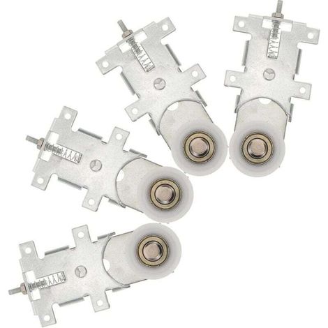4er-Set 32-mm-Nylonrollen für Schiebetüren von Kleiderschränken, geräuscharme Rollen mit hoher Tragfähigkeit, robustes Zubehör für Schränke, Türset