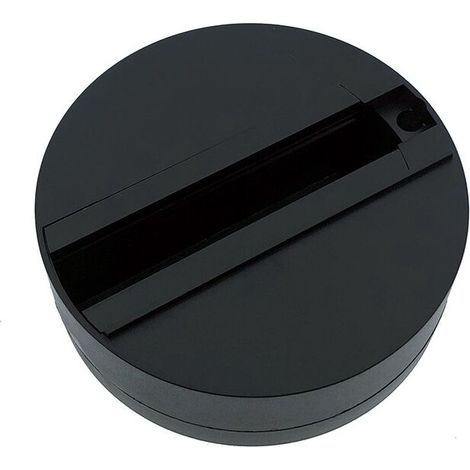 Support adaptateur spot LED monophasé - Noir (1/2)