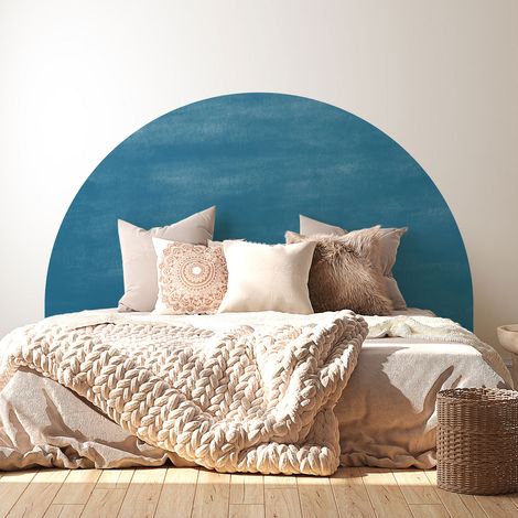 Stickers tête de lit - Couleur tendance - 160 x 130 cm - Pour lits (120 à 140 cm) - Adhésif MAT (1/2)